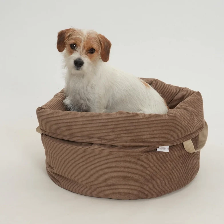 Hundekörbchen Shopper Little Basket Chelsea Cord Toffee