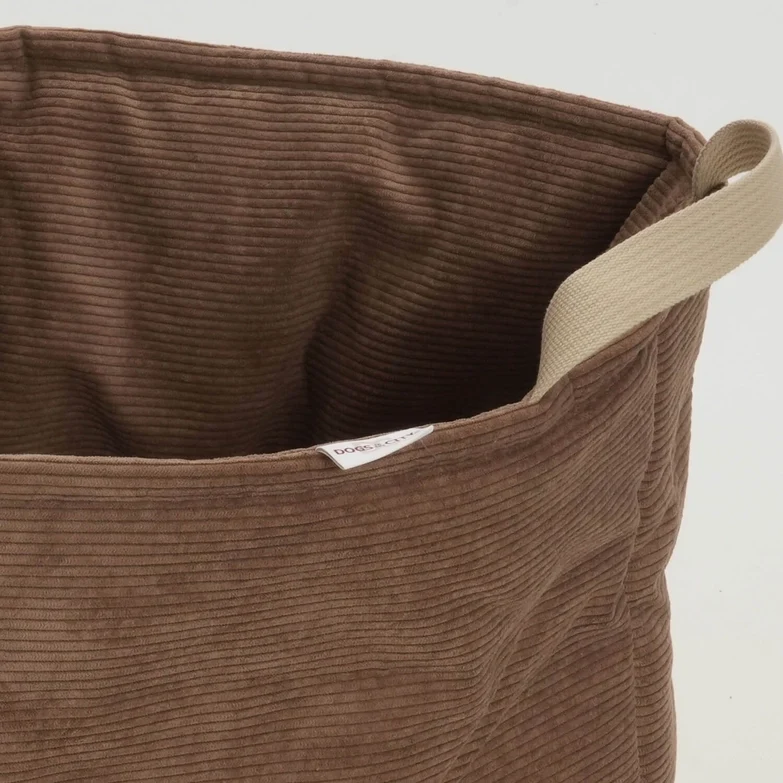 Hundekörbchen Shopper Little Basket Chelsea Cord Toffee