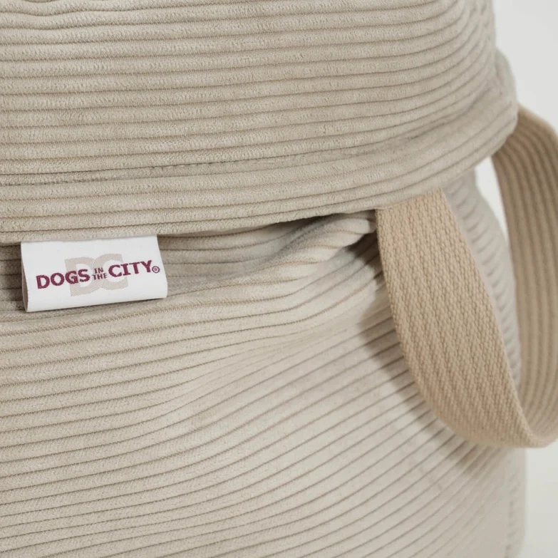 Hundekörbchen Shopper Little Basket Chelsea Cord Gravel