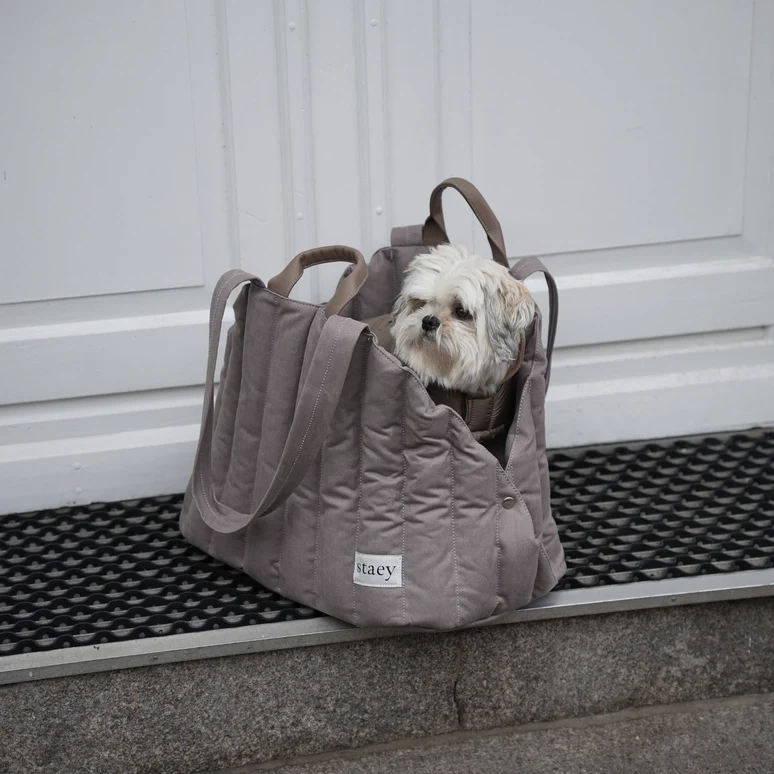 Hundetragetasche Elva Taupe