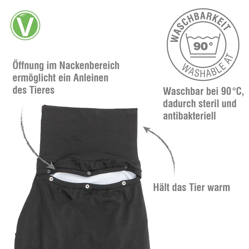 Vetlando Post-OP-Body Schwarz