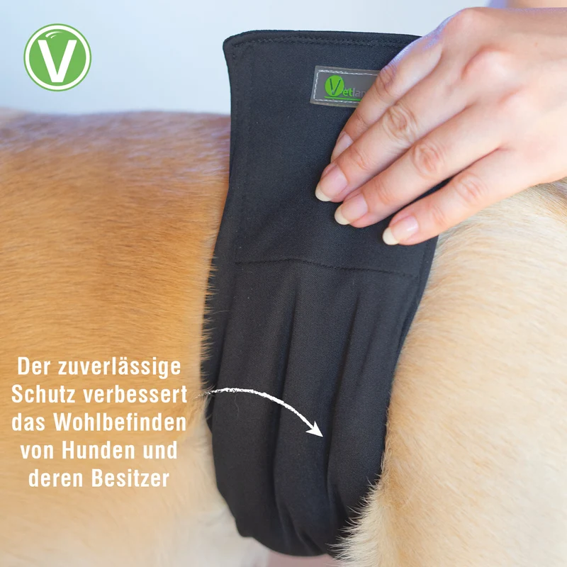 Waschbare Rüdenwindel Schwarz