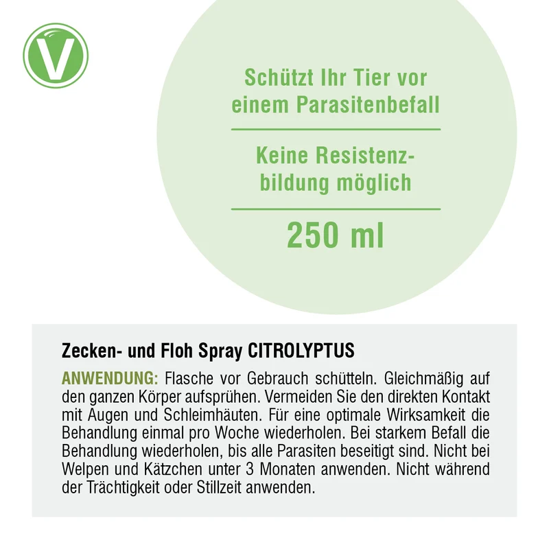 Citrolyptus Zecken- und Flohspray für Hunde & Katzen