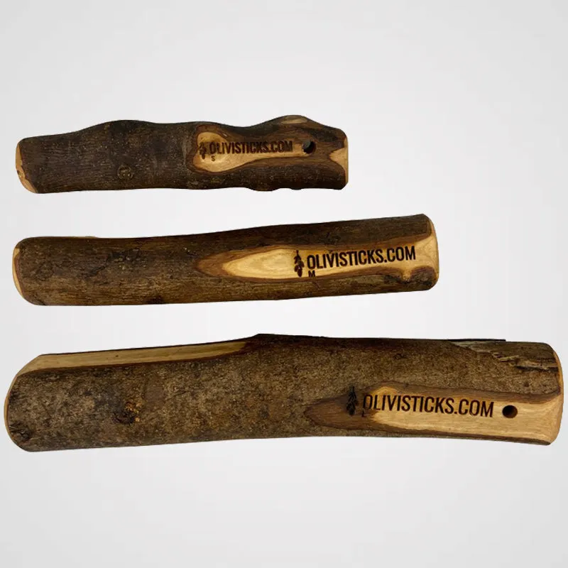 Olivi Sticks - Olivenholz Kauknochen | Premium-Kauartikel für Deinen Hund