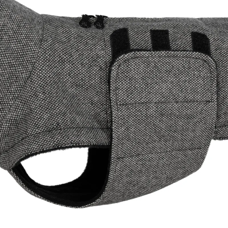 Hundemantel Brooklyn DACKEL Tweed Black