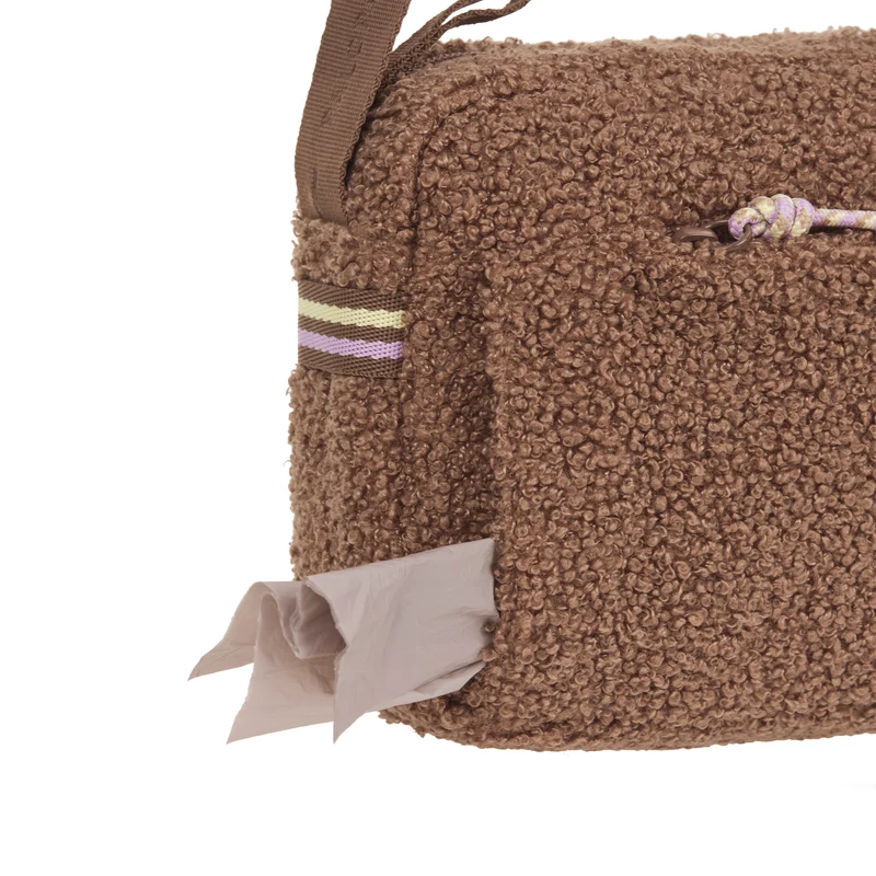 Square Bag Noka Teddy-Fleece Brown - Limited Edition