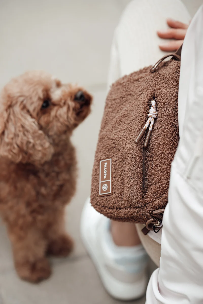Square Bag Noka Teddy-Fleece Brown - Limited Edition