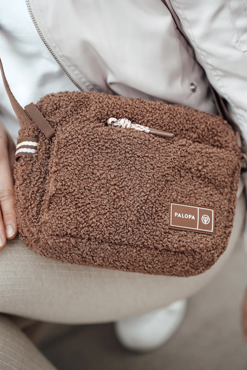 Square Bag Noka Teddy-Fleece Brown - Limited Edition