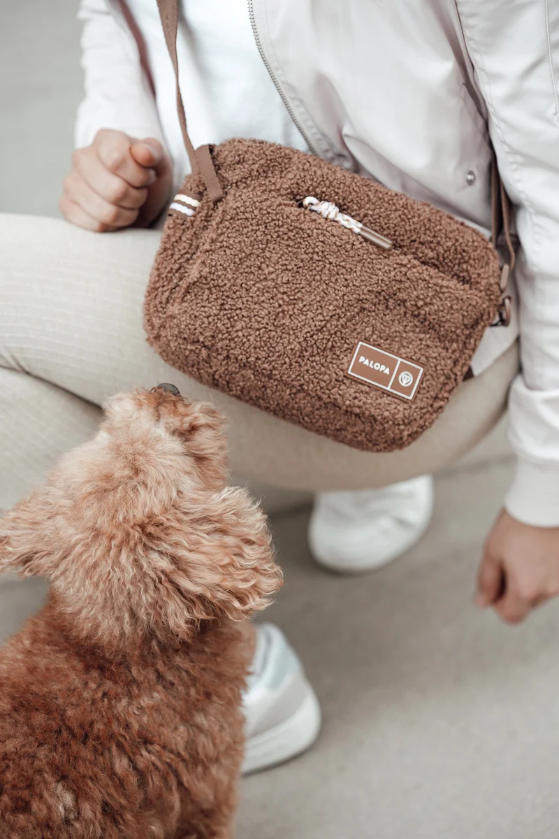 Square Bag Noka Teddy-Fleece Brown - Limited Edition