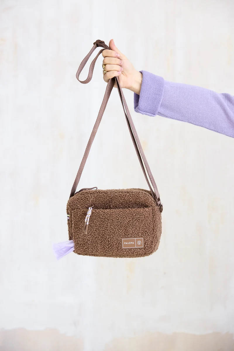 Square Bag Noka Teddy-Fleece Brown - Limited Edition