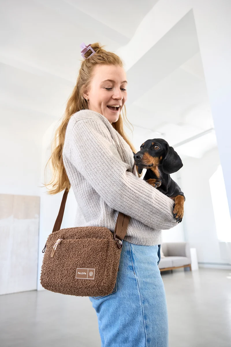 Square Bag Noka Teddy-Fleece Brown - Limited Edition