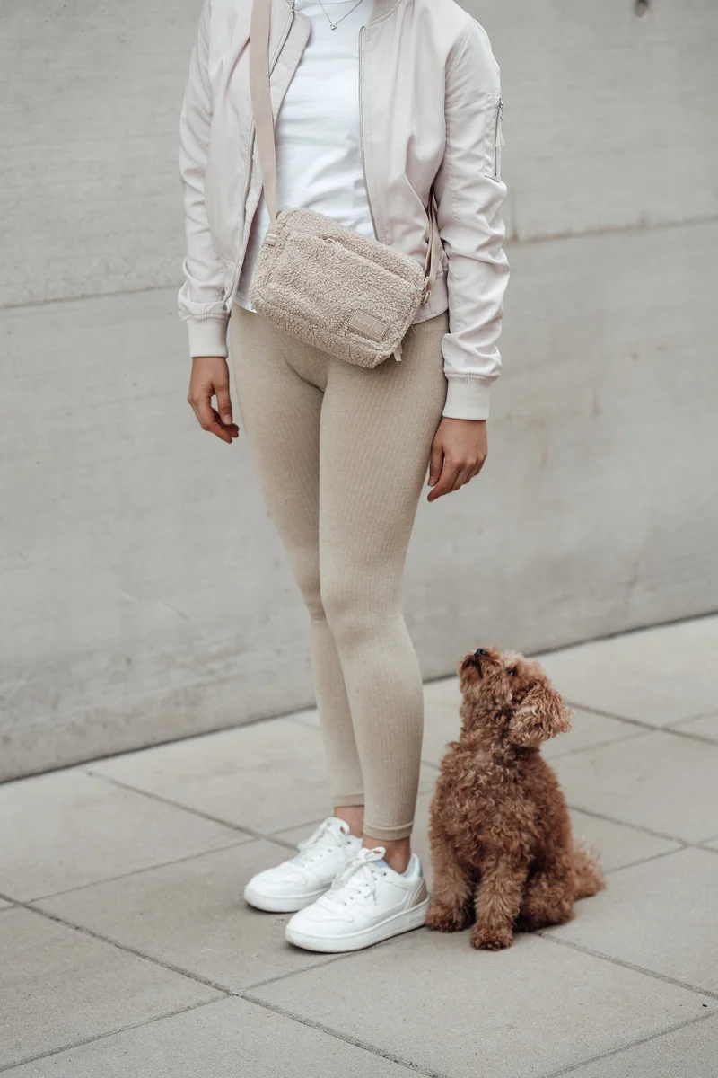 Square Bag Noka Teddy-Fleece Beige - Limited Edition
