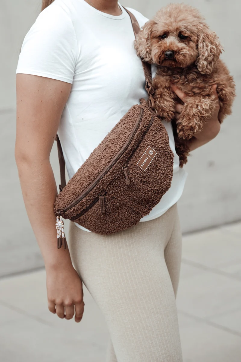 Hunde Leckerlibeutel Emma Teddy-Fleece Brown - Limited Edition