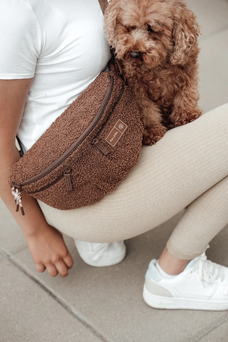 Hunde Leckerlibeutel Emma Teddy-Fleece Brown - Limited Edition
