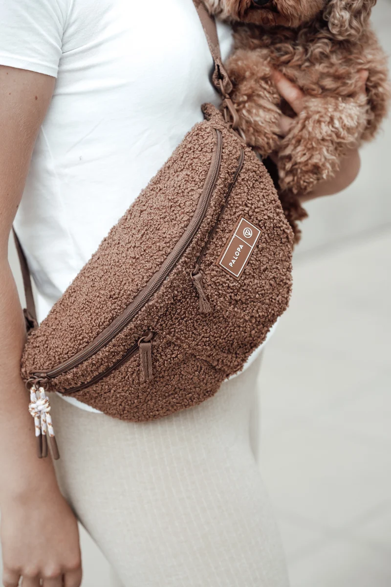 Hunde Leckerlibeutel Emma Teddy-Fleece Brown - Limited Edition