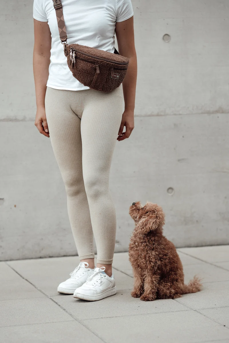 Hunde Leckerlibeutel Emma Teddy-Fleece Brown - Limited Edition