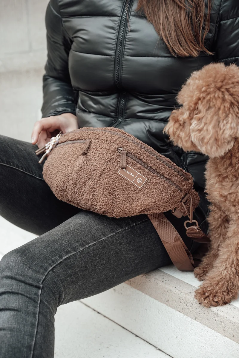Hunde Leckerlibeutel Emma Teddy-Fleece Brown - Limited Edition