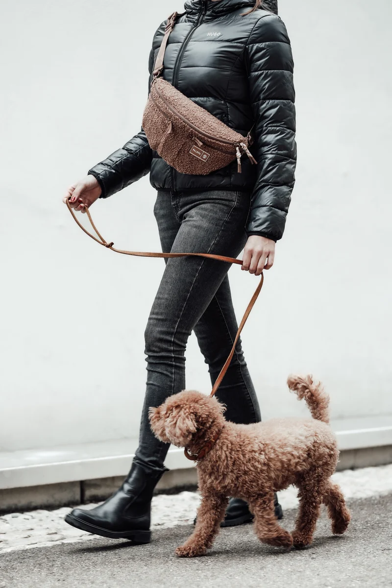 Hunde Leckerlibeutel Emma Teddy-Fleece Brown - Limited Edition