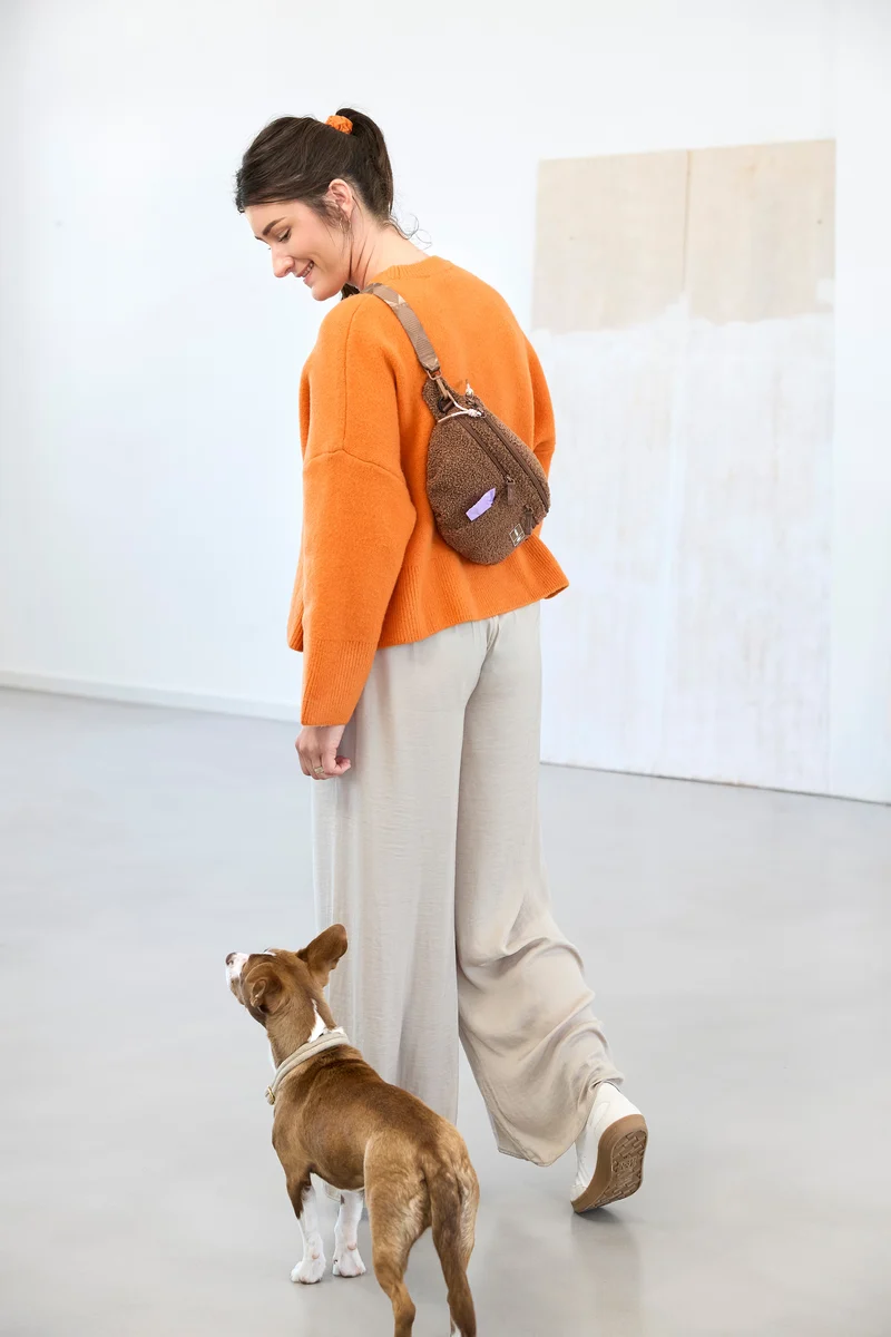 Hunde Leckerlibeutel Emma Teddy-Fleece Brown - Limited Edition