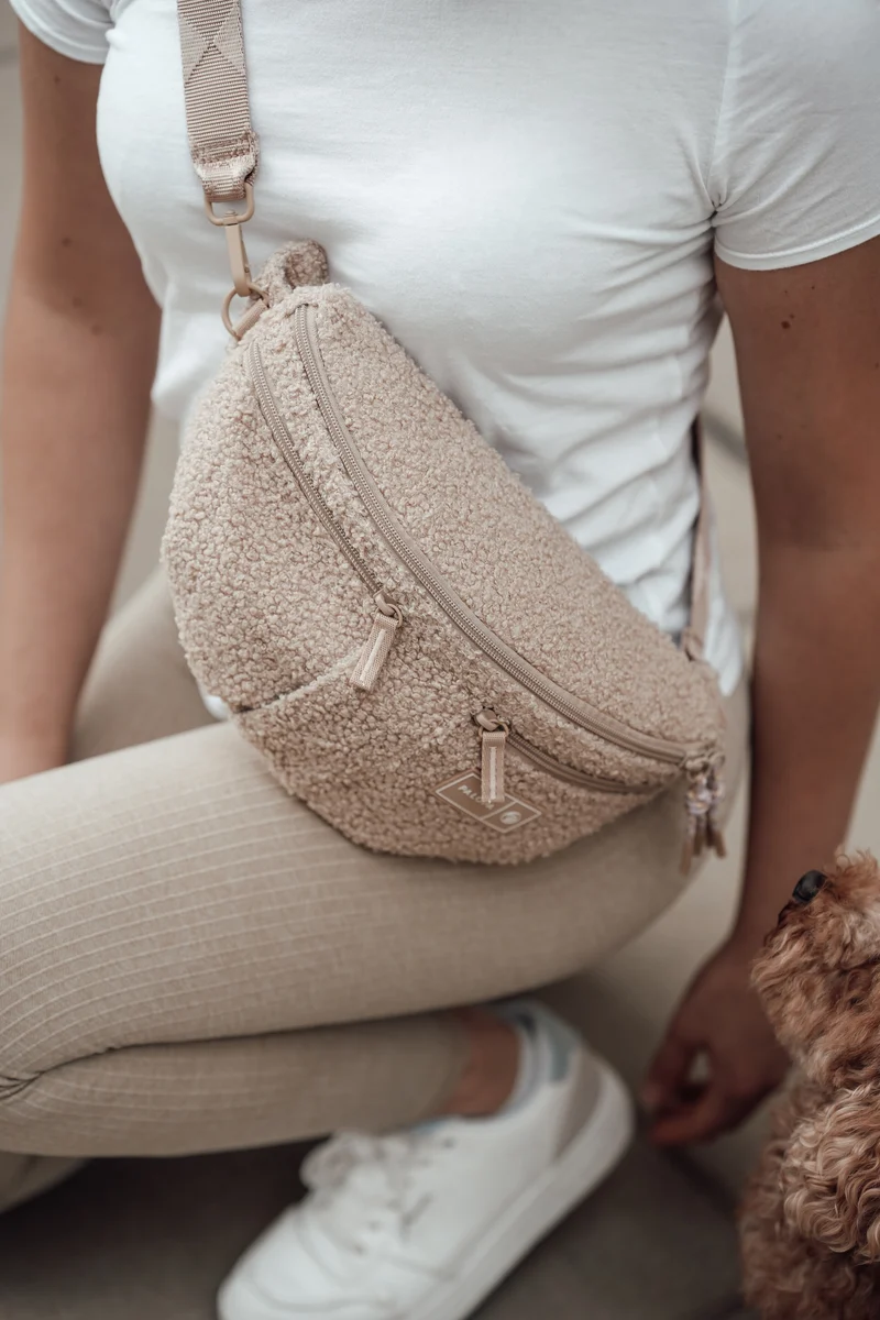 Hunde Leckerlibeutel Emma Teddy-Fleece Beige - Limited Edition