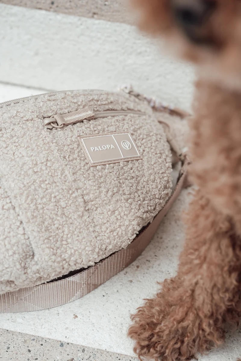 Hunde Leckerlibeutel Emma Teddy-Fleece Beige - Limited Edition