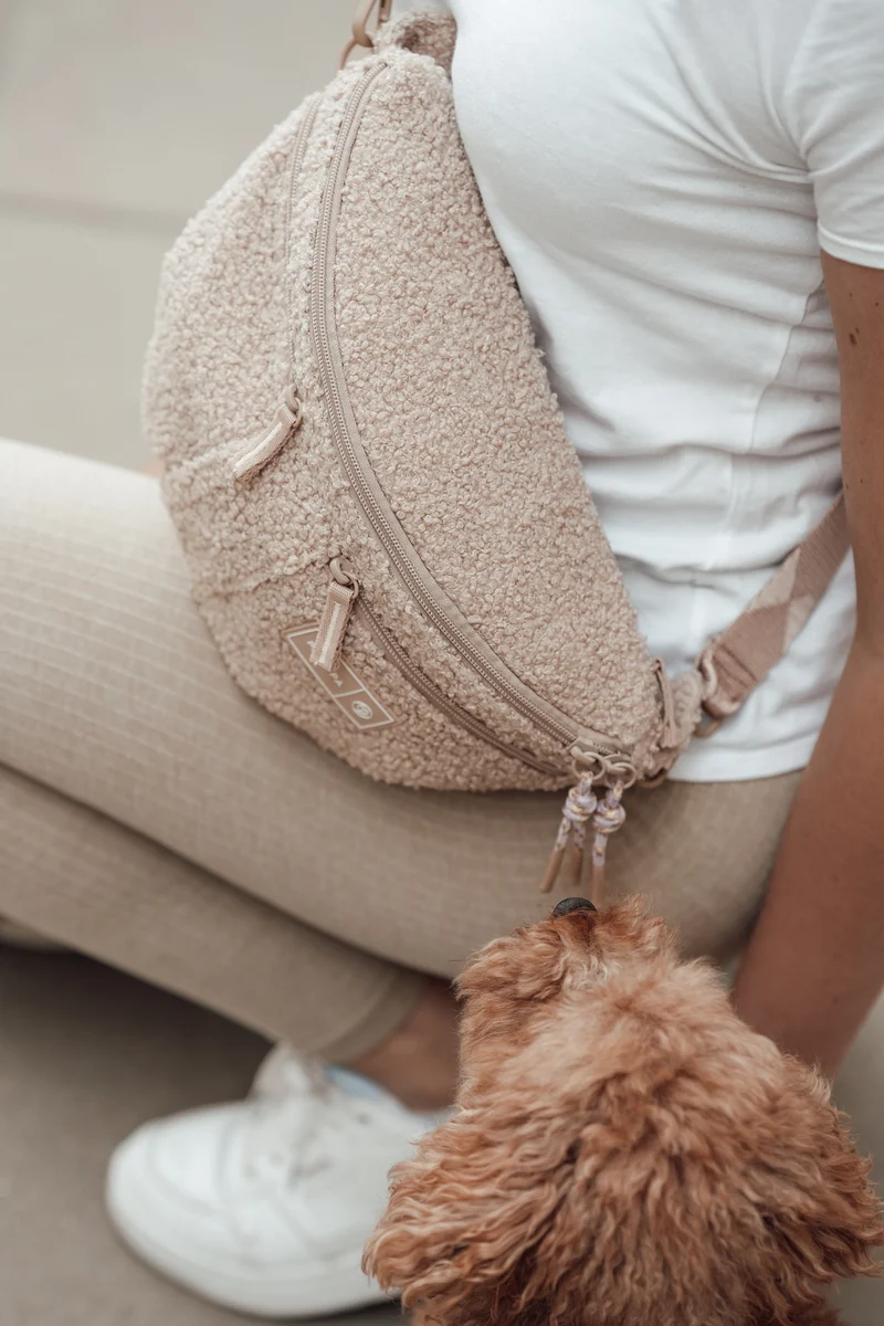 Hunde Leckerlibeutel Emma Teddy-Fleece Beige - Limited Edition