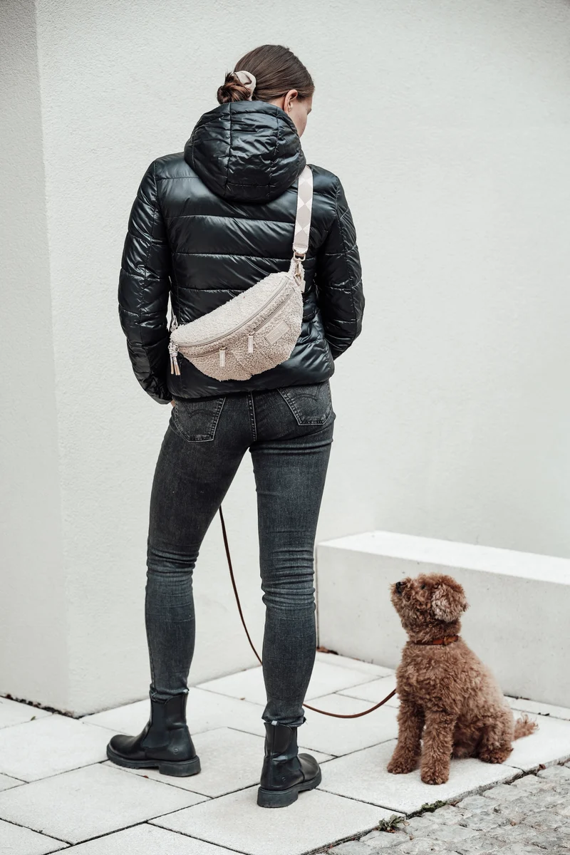 Hunde Leckerlibeutel Emma Teddy-Fleece Beige - Limited Edition