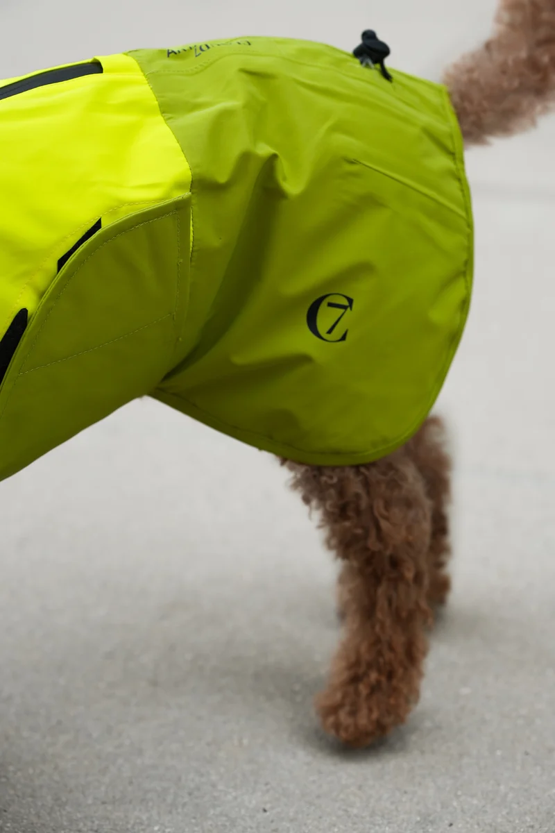 Hunderegenmantel AKTIV Neon Green/Light Olive