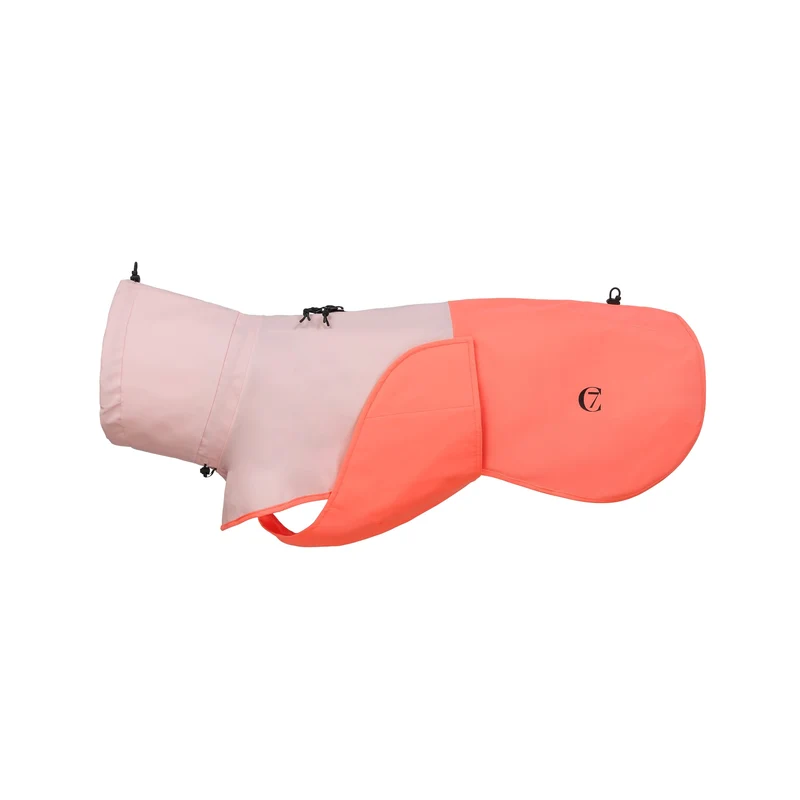 Hunderegenmantel AKTIV Peach/Neon Pink