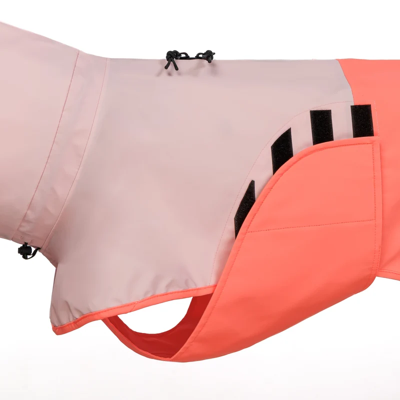 Hunderegenmantel AKTIV Peach/Neon Pink