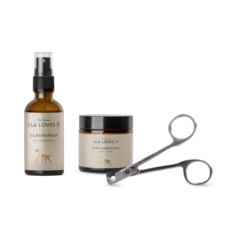 Set: Silberspray, Pfötchenpflege & Krallenschere