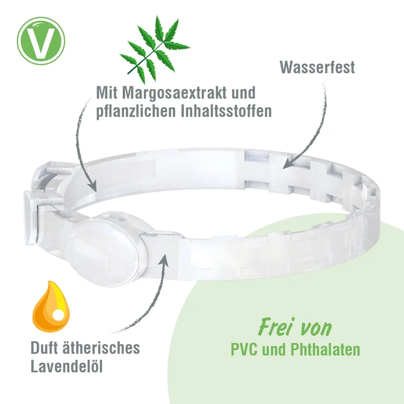 Zecken- & Floh-Halsband Kokolaurin für Hunde