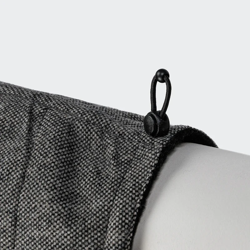Windhundmantel Brooklyn Long Tweed Black