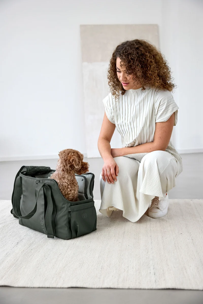 Hundetragetasche Weda Dunkelgrün