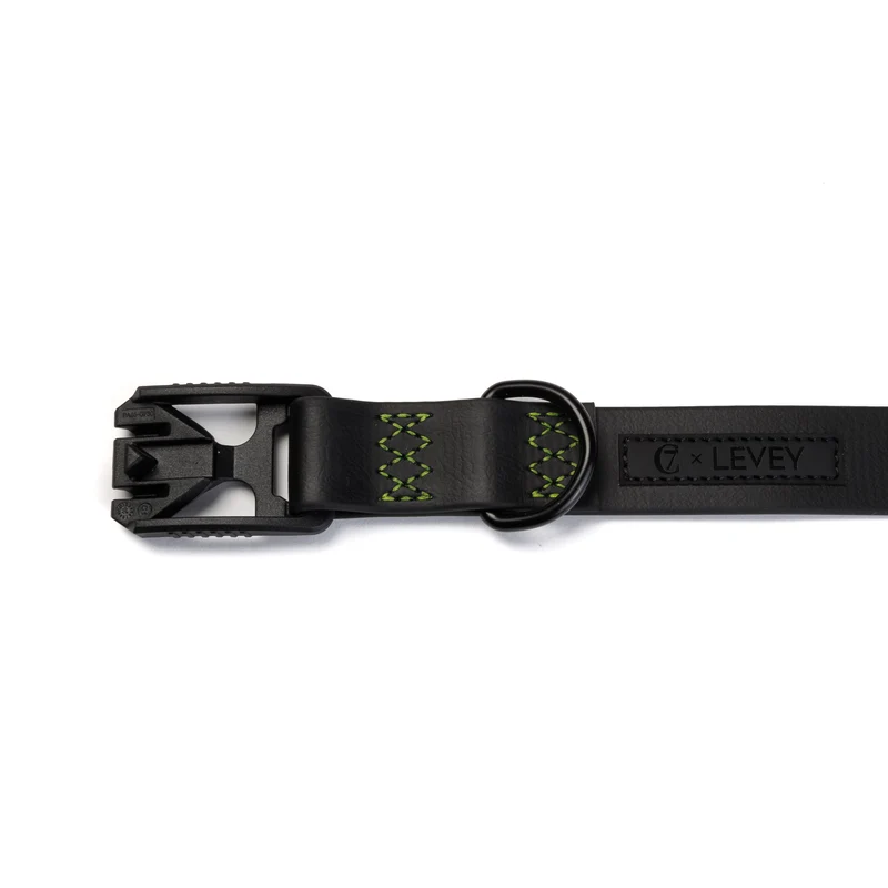 Hundehalsband BioThane Ipanema Black C7 x LEVEY