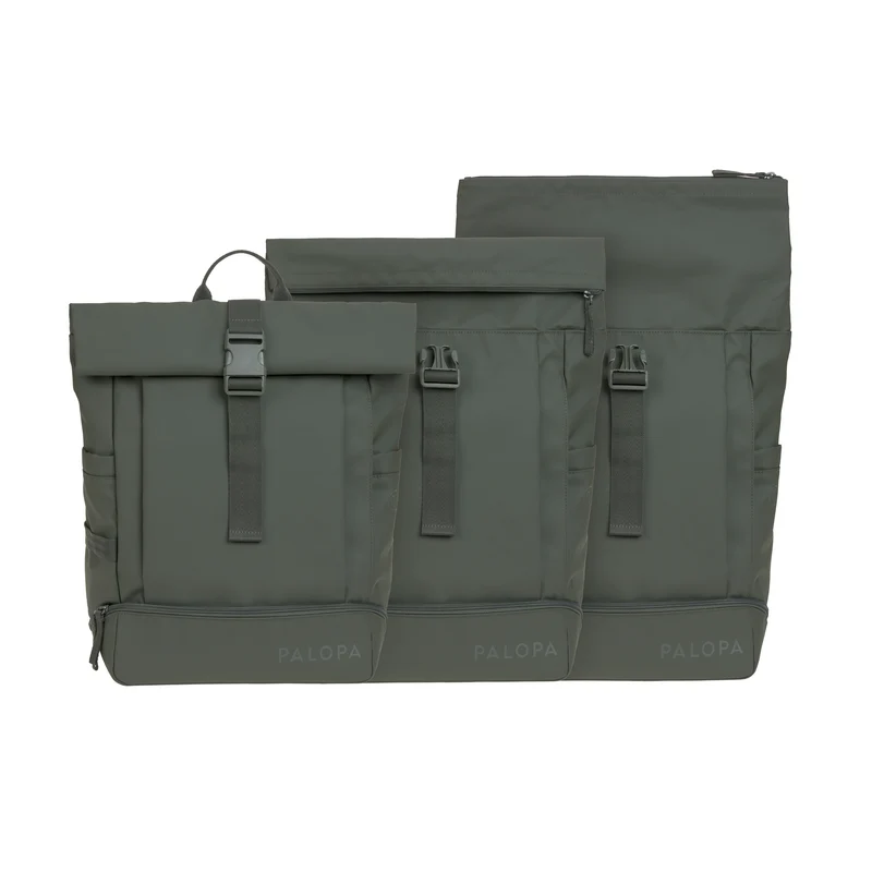 Rucksack Rolltop Yoska Dunkelgrün