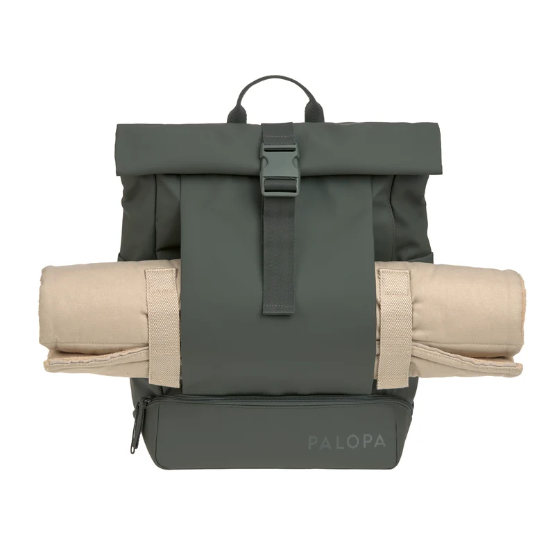 Rucksack Rolltop Yoska Dunkelgrün