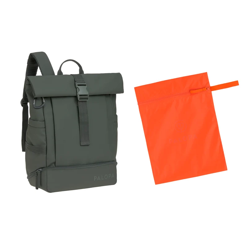Rucksack Rolltop Yoska Dunkelgrün