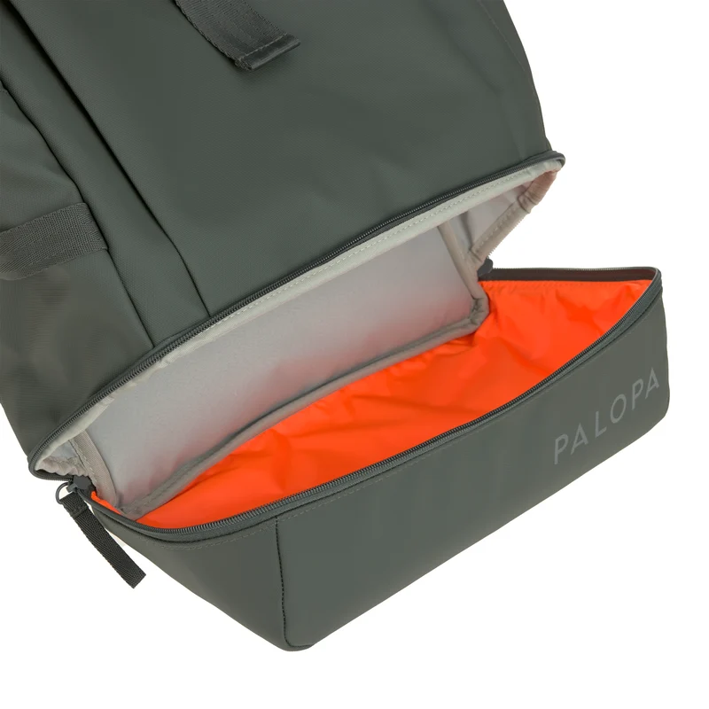 Rucksack Rolltop Yoska Dunkelgrün