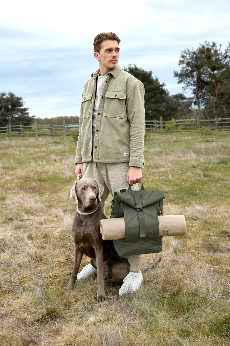 Rucksack Rolltop Yoska Dunkelgrün