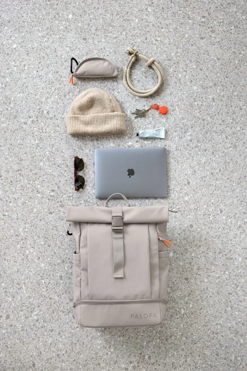Rucksack Rolltop Yoska Taupe