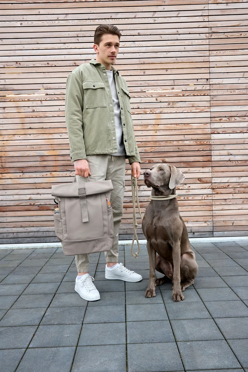 Rucksack Rolltop Yoska Taupe