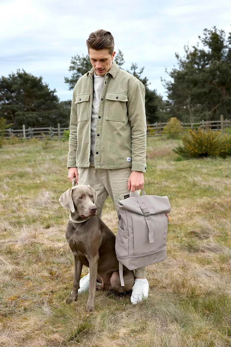Rucksack Rolltop Yoska Taupe