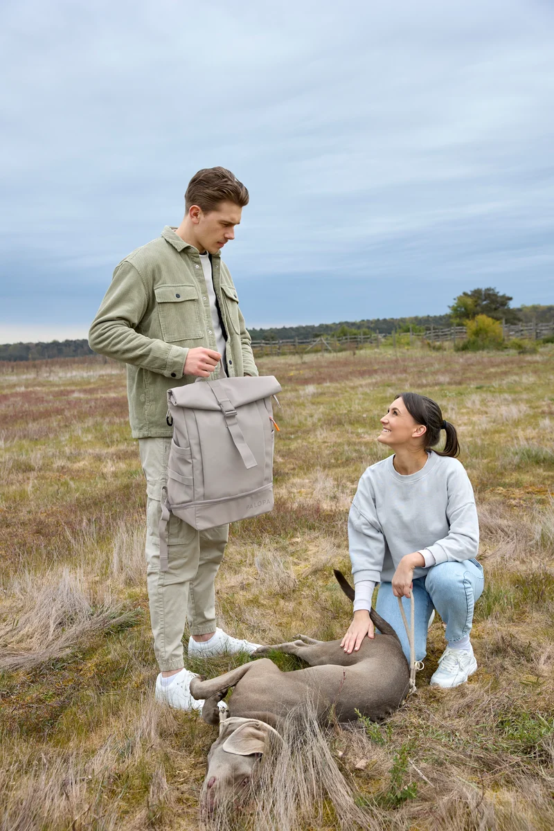 Rucksack Rolltop Yoska Taupe