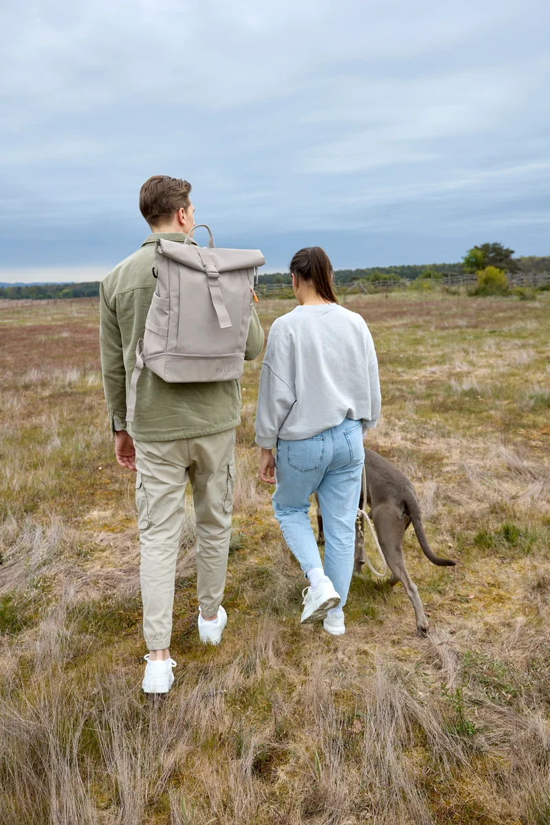 Rucksack Rolltop Yoska Taupe