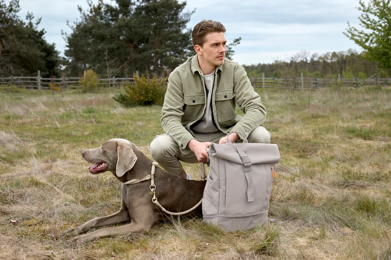 Rucksack Rolltop Yoska Taupe