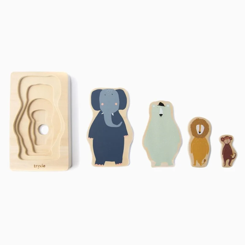 Holzspielzeug HOLZPUZZLE 4 lagig für Kinder von Trixie