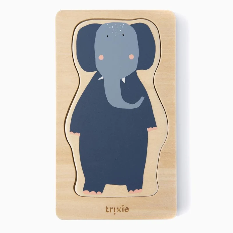 Holzspielzeug HOLZPUZZLE 4 lagig für Kinder von Trixie