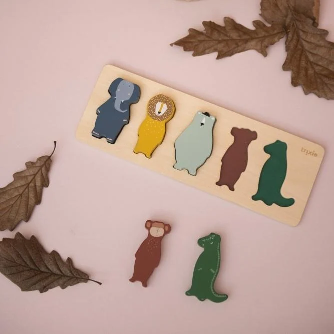 Holzspielzeug HOLZPUZZLE mit Tieren für Kinder von Trixie