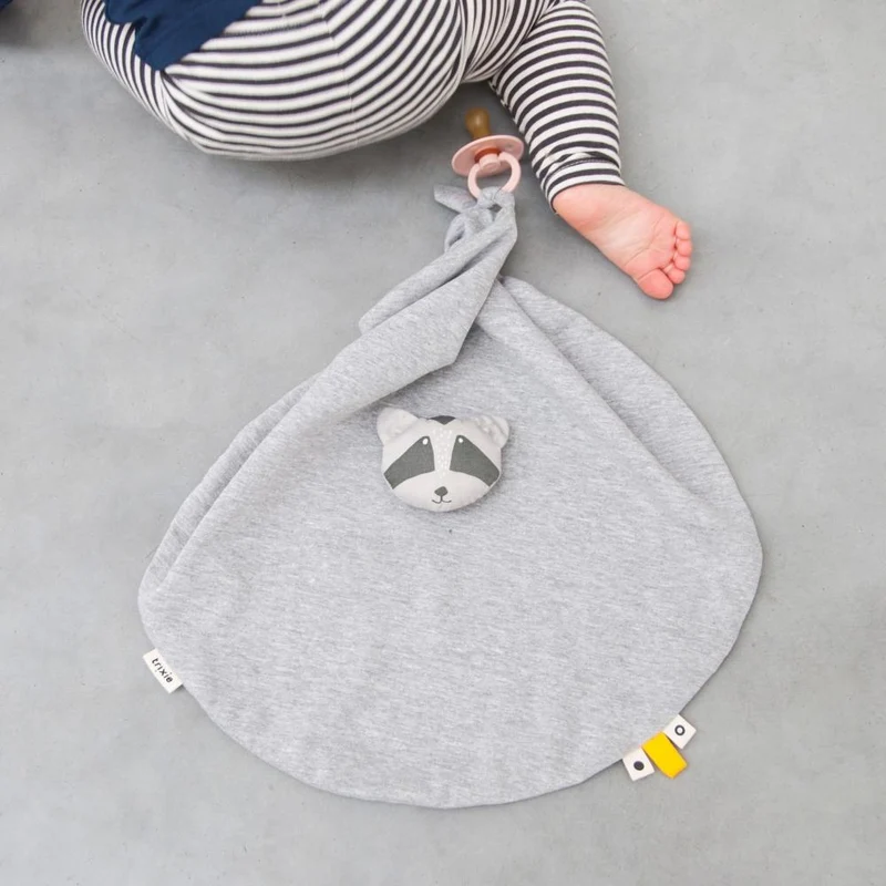 Schnuffeltuch ANIMALS für Baby Bio Baumwolle von Trixie